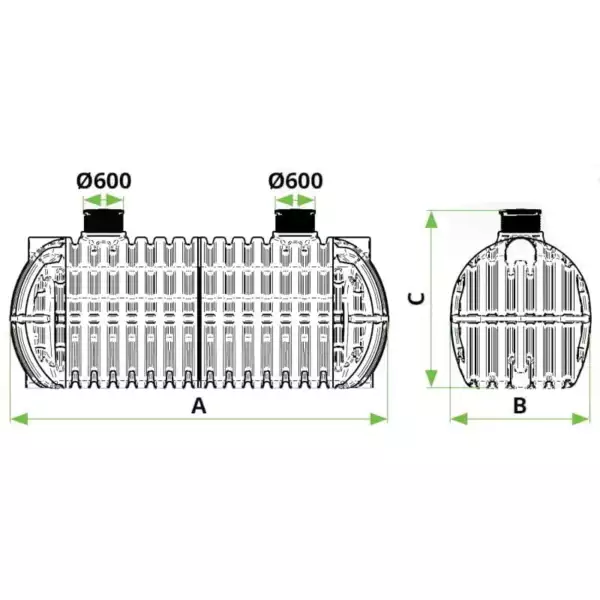 Cuves de stockage d’eau potable enterrées équipées 2 000 L à 65 000 L norme ACS – RODRINK — vue 4