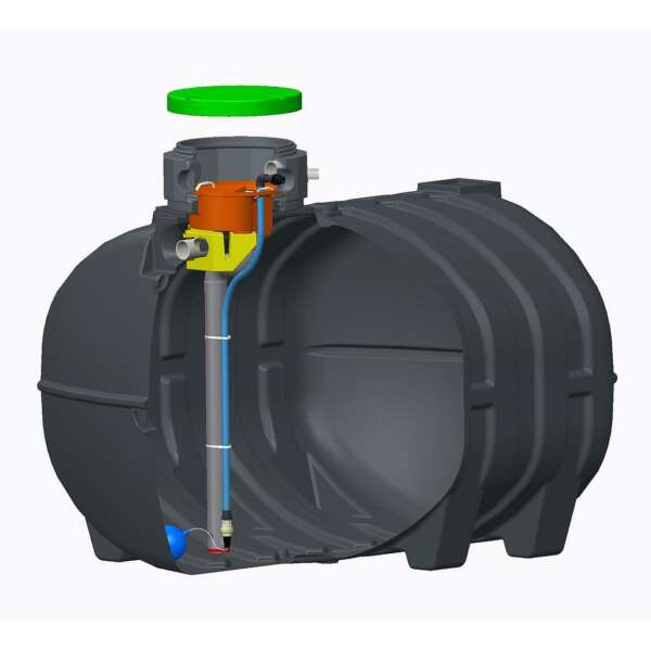 Cuves à eau enterrées équipées 3 000 L à 20 000 L- AQUAMOP — vue 1