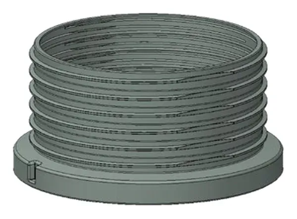 Rehausse à visser recoupable Ø 400 mm hauteur 300 mm SIMOP