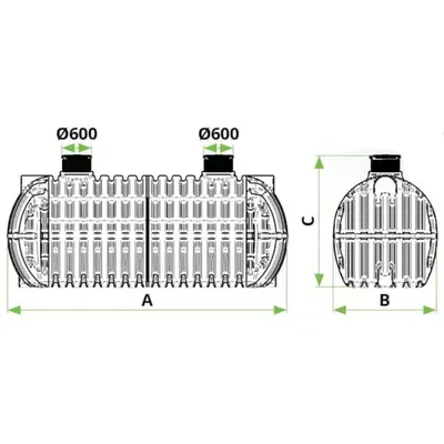 Cuves de stockage d’eau potable enterrées équipées 2 000 L à 65 000 L norme ACS – RODRINK — vue 4
